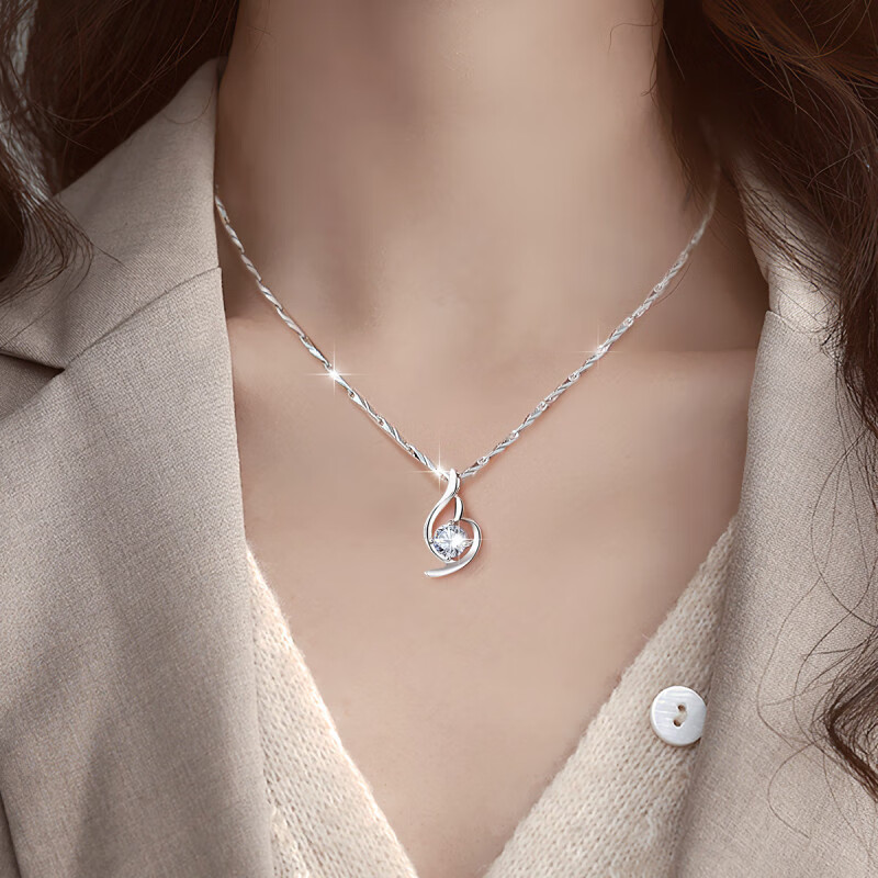 唯一（Winy）银项链女士吊坠时尚饰品