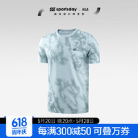 HLA 海瀾之家 短袖T恤男23SPORTSDAY戶外生活涼感慢跑運動短袖男夏季