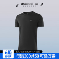 HLA 海瀾之家 短袖T恤男24SPORTSDAY戶外馬術運動涼感短袖男夏季