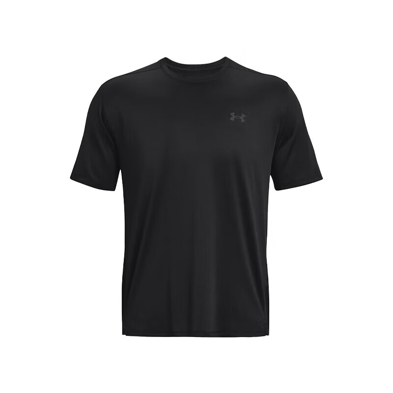安德玛（Under Armour）UA 男子训练运动短袖T恤紧身衣 1376791 001黑色 XL  XL(欧版-偏大一码)