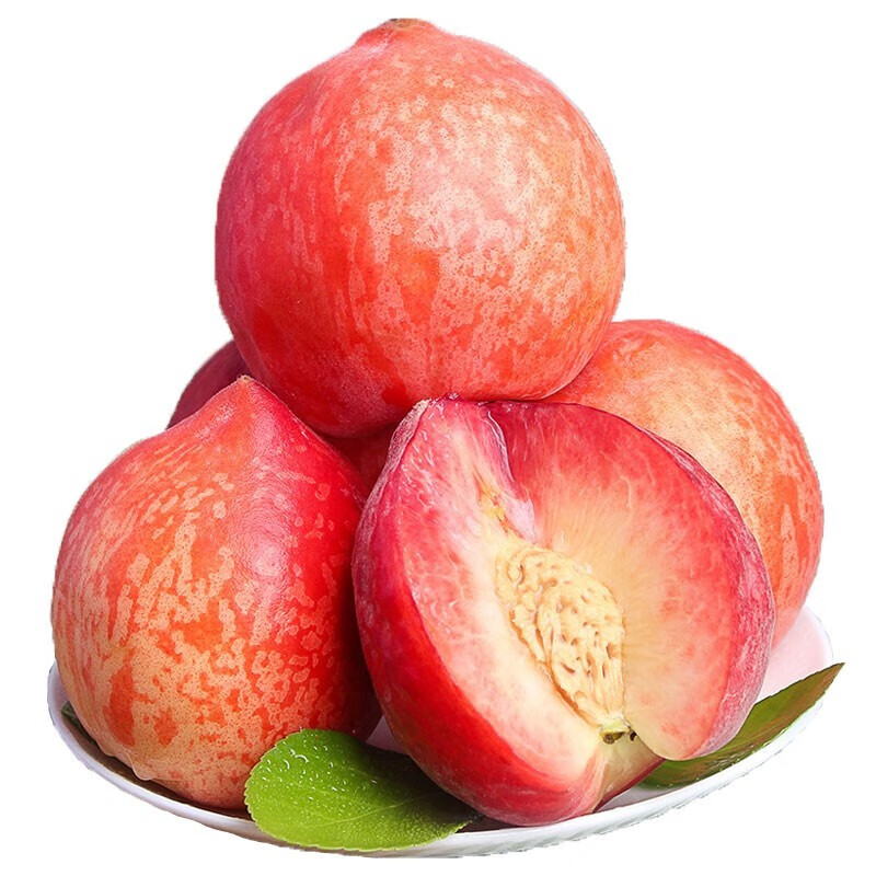 JIN DIAN GUANG NIAN 京典光年 城南堡花 春雪水蜜桃 桃子 新鲜水果脆甜桃子时令水果 水蜜桃5斤