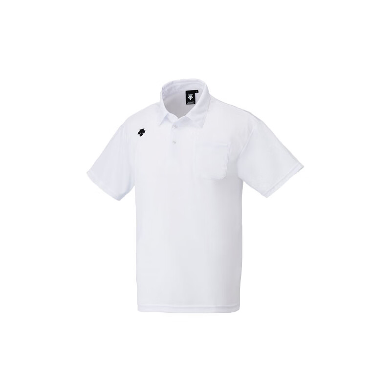 迪桑特（DESCENTE）Polo衫 男士商务通勤T恤 运动短袖 速干面料透气吸汗 DTM-4601B (WHT) 白色 L（中国码L)