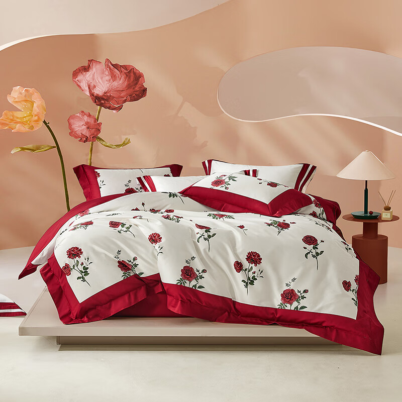 水星家纺床上用品花嫁·玫瑰 花嫁·玫瑰 1.5米床 适配200*230cm被芯