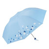 88VIP：天堂 傘銀膠防曬防紫外線遮陽傘三折小清新雨傘晴雨兩用傘顏色隨機