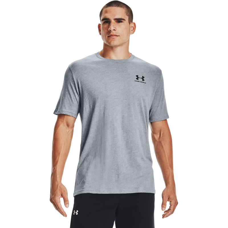 安德玛UA 男子透气跑步训练休闲运动宽松短袖T恤