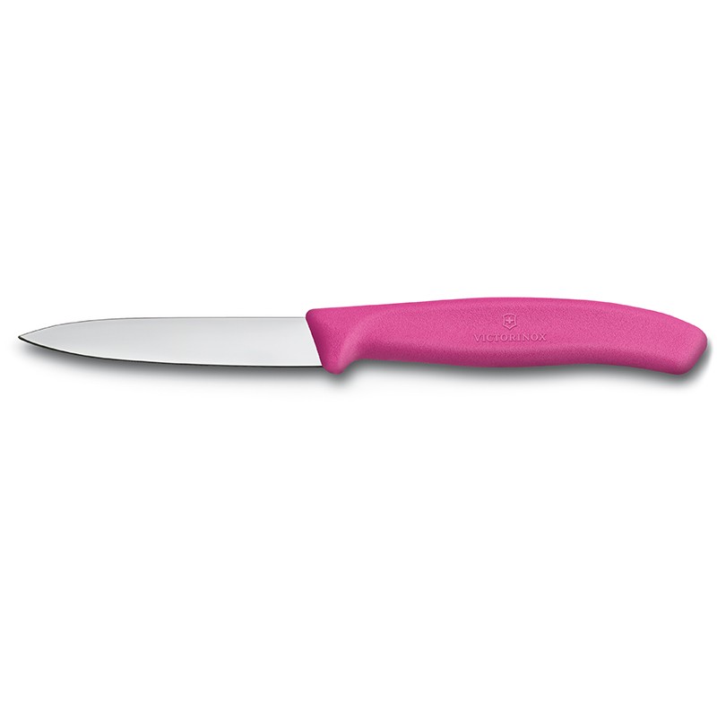 维氏（VICTORINOX）水果刀不锈钢削皮刀蔬菜刀瓜果刀 粉红色