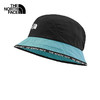 THE NORTH FACE 北面 遮陽帽通用款戶外防護漁夫帽7WHA 藍色/LV2 SM/帽圍57.2cm
