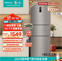 Hisense 海信 BCD-251WYK1DPJ 風冷三門冰箱 251L 銀色