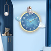 Momen 摩門 兒童掛鐘 12英寸客廳時尚創意北歐卡通裝飾LED燈掛墻掛表現代時鐘