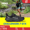 HOKA ONE ONE 男女款夏季挑戰者7全地形跑鞋CHALLENGER 7 GTX 黑色/黑色-女 39