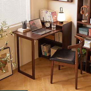 百亿补贴：JIAYI 家逸 实木书桌椅子成套书柜一体式家用电脑桌办公桌儿童学生成套学习桌