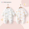 88VIP：yinbeeyi 嬰蓓依 嬰兒連體棉服新生兒衣服春秋冬薄款夾棉寶寶保暖哈衣和尚服