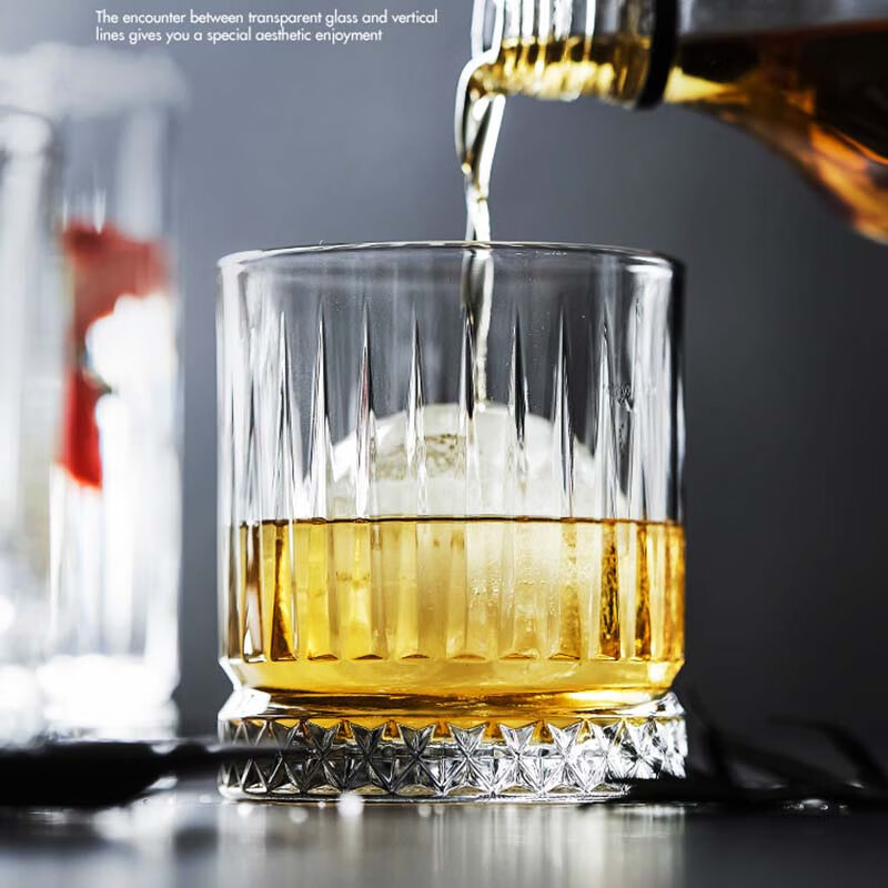 帕莎帕琦（Pasabahce）玻璃杯洋酒啤酒白酒威士忌杯水饮料杯子355ML1只520004透明
