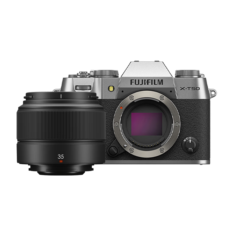 富士（FUJIFILM）X-T50/XT50 微单相机 套机（XC35F2镜头）4020万像素 7档五轴防抖 20款胶片模拟 浩瀚银