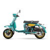 Royal Alloy RA復古踏板摩托車透明殼MT150系列 孔雀藍/透明殼