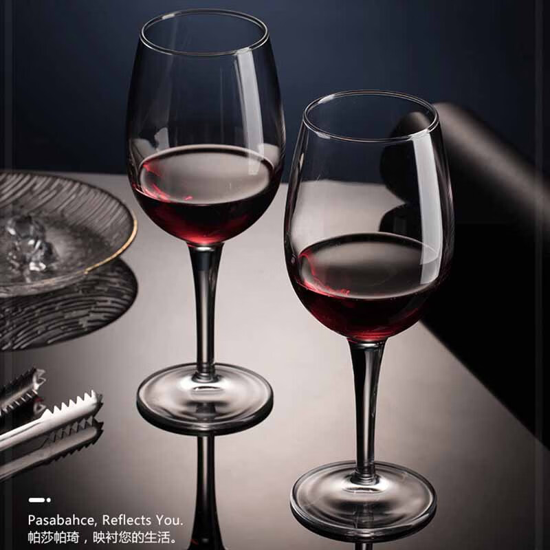 帕莎帕琦（Pasabahce）红酒杯无铅钢化玻璃高脚杯洋酒葡萄酒杯435毫升2只装440169