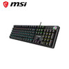 MSI 微星 GK50Z V2 機械鍵盤 紅軸 RGB光效 有線 游戲電競辦公鍵盤 104鍵 吃雞鍵盤 黑色 GK50Z V2黑 紅軸 電競風