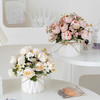 88VIP：凱天·花航 仿真花假花盆栽玫瑰郁金香高檔北歐ins風餐桌家居裝飾小擺件
