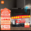 Xiaomi 小米 MI）米家智能凈煙機P1套裝 抽油煙機煙灶套裝側吸智能空氣凈化變頻大吸力燃氣灶5.2KW 套裝