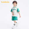 88VIP：巴拉巴拉 童裝男童套裝寶寶短袖兒童衣服2024新款女童純棉運動夏裝