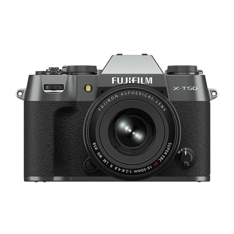 富士（FUJIFILM）X-T50/XT50 微单相机 套机（16-50mm镜头）4020万像素 7档五轴防抖 20款胶片模拟 石墨灰