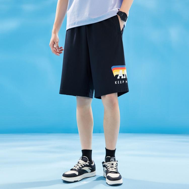 【冰丝裤】运动短裤男夏季针织休闲五分裤宽松运动短裤舒适休闲裤