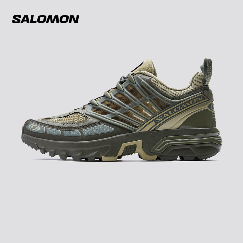 萨洛蒙（Salomon）男女款 户外休闲透气舒适时尚潮流穿搭运动鞋 ACS PRO 灰绿色 471323 7.5 (41 1/3)