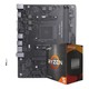 AMD 銳龍R5 5500 盒裝處理器+銘瑄B450M 挑戰者主板 板U套裝