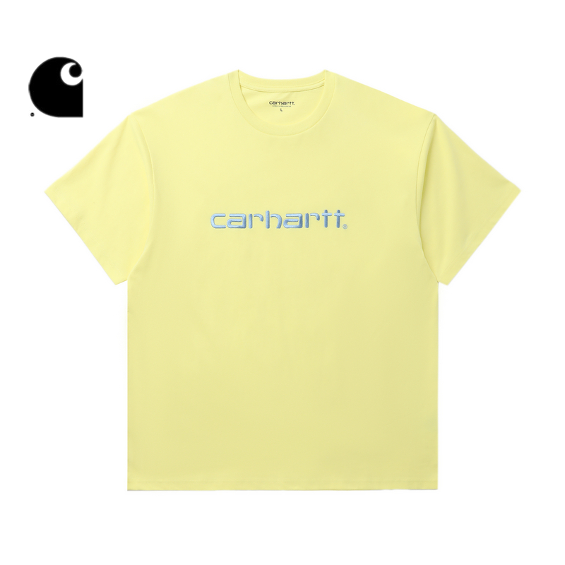 Carhartt WIP短袖T恤男装春季经典LOGO字母刺绣宽版卡哈特