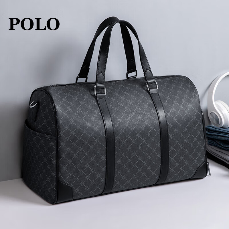 POLO旅行包男士商务大容量短途出差通勤行李袋手提包独立鞋仓收纳包