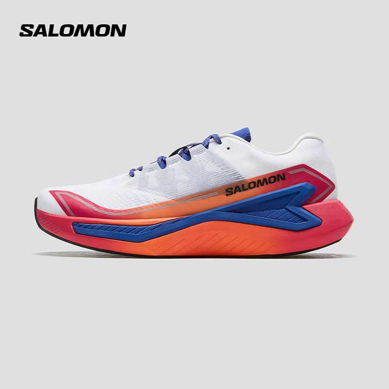 萨洛蒙（Salomon）男款 户外运动舒适透气稳定轻量路跑跑步鞋 DRX BLISS ISD 火龙红 474674 9 (43 1/3)