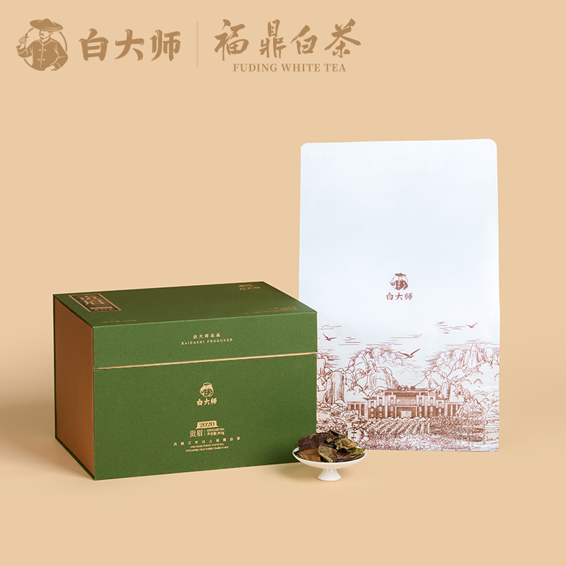 【端午茶礼】白大师高山福鼎白茶2020年贡眉散茶礼盒装300g