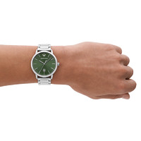 88VIP：EMPORIO ARMANI Armani阿瑪尼手表男深綠色表盤時尚商務腕表正品AR11575