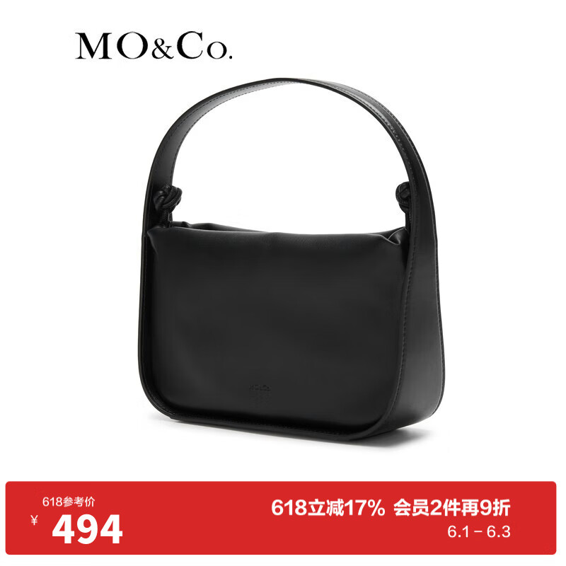 MO&Co.中国盘扣抽绳手提包腋下包MBC1HBG001  F