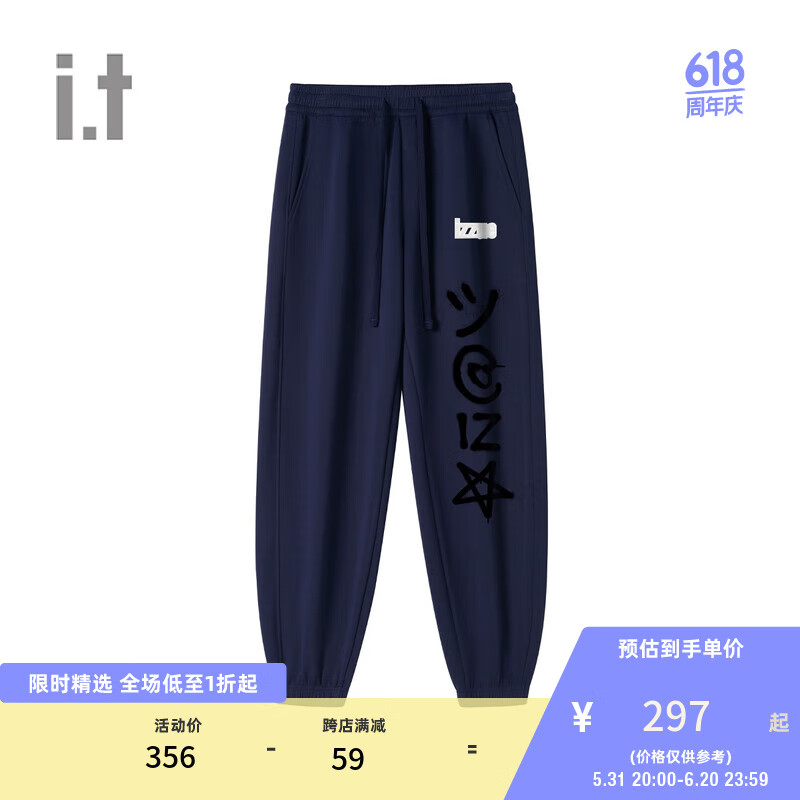 izzue it 男装裤装2024夏季010420 NYX/藏青色 L