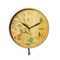 SEIKO 精工 新品SEIKO日本精工12寸鐘表鐘擺客廳臥室田園創意靜音時尚掛鐘