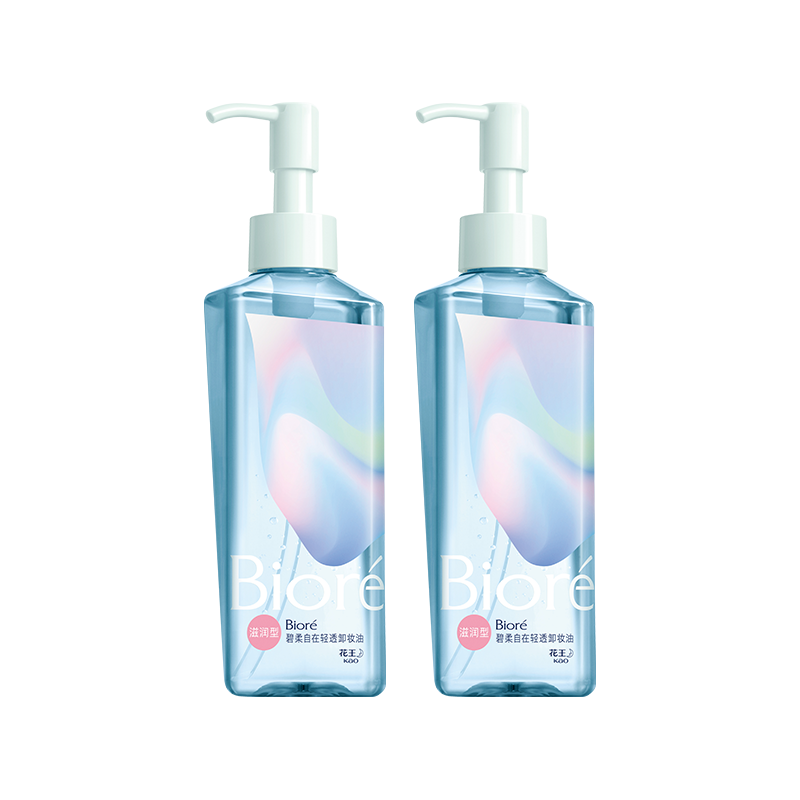花王Biore/碧柔 Bioré自在轻透卸妆油温和深层清洁2瓶水乳眼唇脸