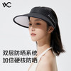 今日必買、88VIP：VVC 防曬帽男女遮臉防紫外線運動戶外空頂帽太陽帽夏季沙灘遮陽帽子 雅黑