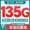 中國移動 CHINA MOBILE 中國移動流量卡手機卡電話卡9元超低月租185G長期號碼純上網卡5G大流量大王卡