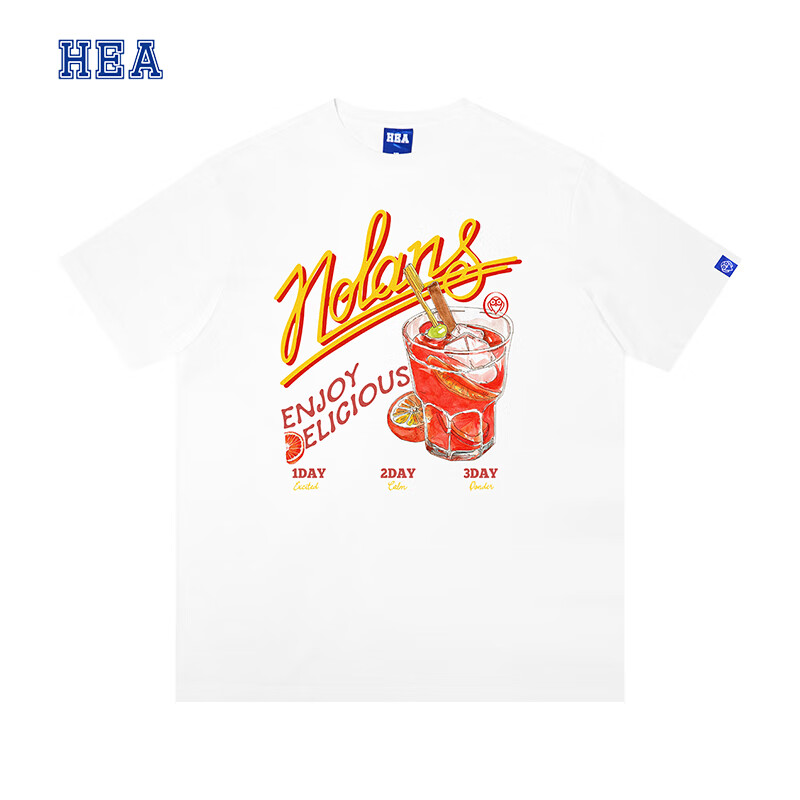 HEA【HEA】国潮醒狮潮牌短袖男女同款嘻哈纯棉休闲舒适T恤上衣夏季   白色 XL