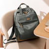 LEFF 帆布雙肩包女2024新款14寸電腦包旅行大容量學生書包通勤背包