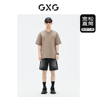 GXG 男裝 商場同款短褲牛仔褲直筒23年夏季新品GE1250867C