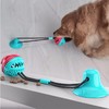 迪普爾 寵物狗玩具狗狗金毛泰迪互動磨牙解悶耐咬狗狗用品 吸盤互動玩具（紅藍） *