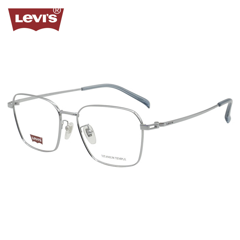 李维斯（Levi's）近视眼镜框架LV7136/010+依视路爱赞全晰膜御1.74 010银色