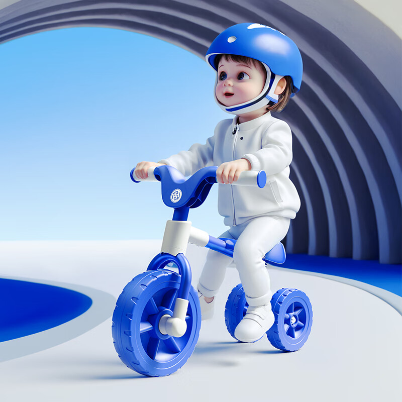 POUCH儿童平衡车三轮车18-36个月适用降噪防滑圆润无锐点防侧翻