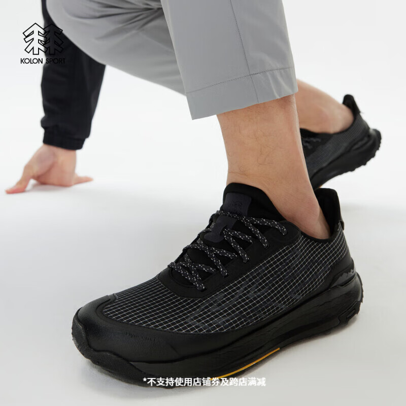 KOLON SPORT/可隆徒步鞋 男女同款休闲运动EGGLITE登山鞋 LUFH4AN045-BK 黑色 250mm 40 40 40