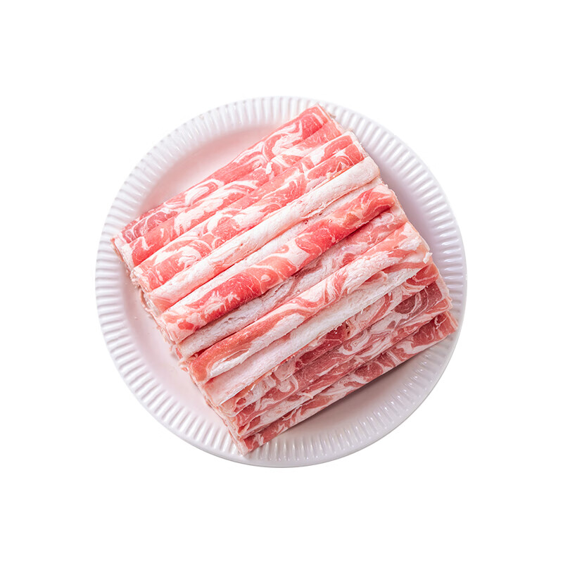 草原领头羊原切羊肉卷600g（200g*3盒） 冷冻羊肉 火锅食材