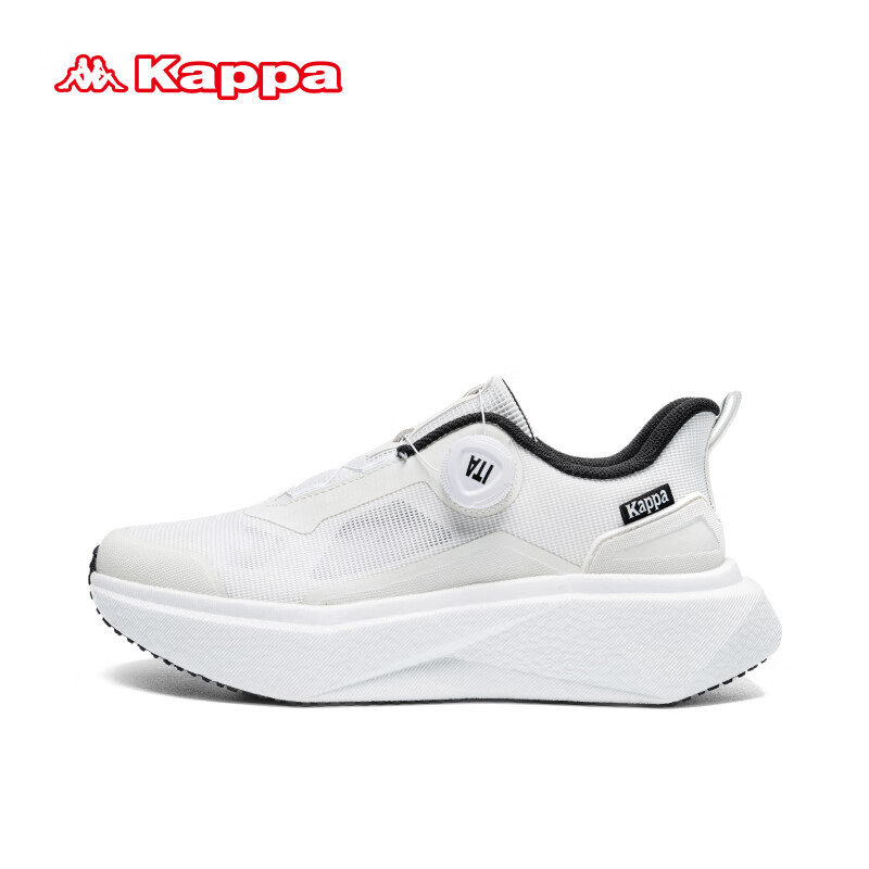 卡帕（Kappa）轻便跑步鞋子男鞋网面透气运动鞋 经典白 42 