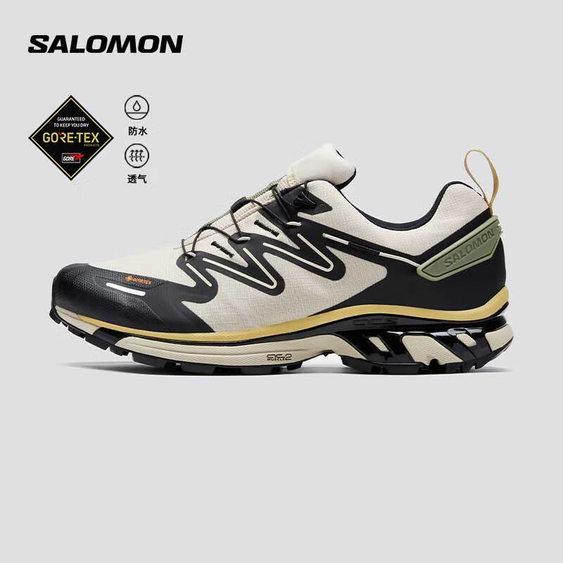 萨洛蒙（Salomon）男女款 户外运动长距离稳定轻量透气休闲鞋 XT-RUSH 2 GTX 米褐色 472854 9.5 (44)