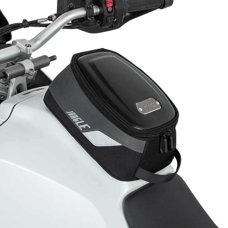 LOBOO萝卜摩托车油箱包 磁吸快拆防水通勤包 手机钥匙包复古机车油箱包 黑色